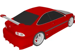 Honda Civic Coupe [Tuned] 3D Model