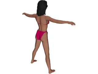 Woman Bikini 3D Model