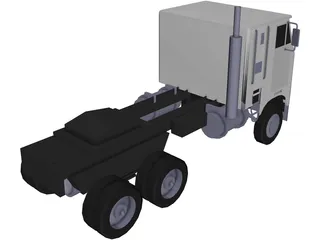 Semi Truck 3D Model