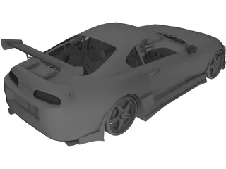 Toyota Supra [Tuned] 3D Model