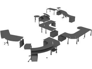 Moving Office 3D Model