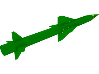 Rapier Missile 3D Model