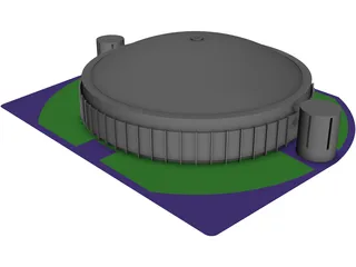 Astrodome Houston 3D Model