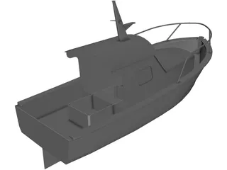 Boat Fishing 3D Model