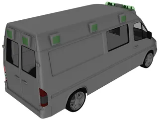 Mercedes-Benz Sprinter Ambulance 3D Model