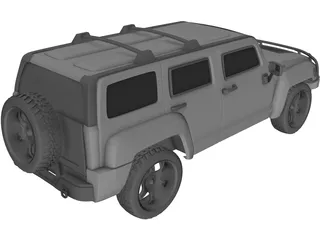 Hummer H3 3D Model