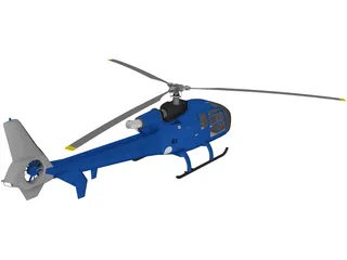 Aerospatiale Gazelle 3D Model