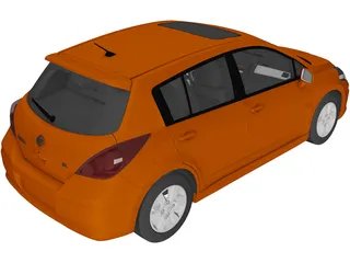 Nissan Versa SL IE (2009) 3D Model