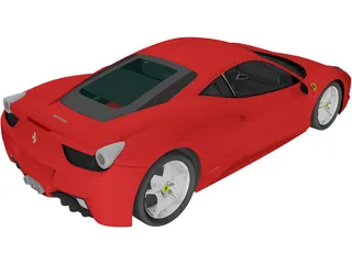 Ferrari 458 Italia F142 (2010) 3D Model