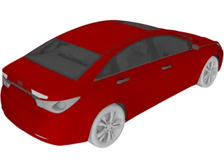 Hyundai Sonata (2011) 3D Model