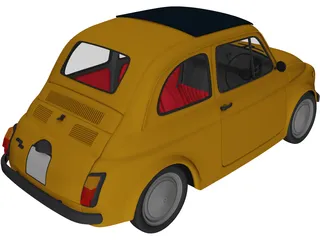 Fiat 500 3D Model