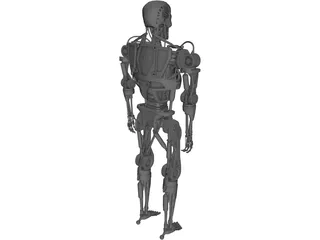 Terminator T-600 Robot 3D Model