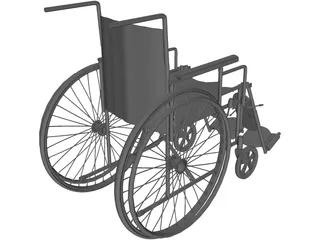 Wheelchair 3D Model