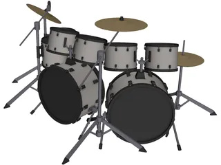 Drum Set 3D Model