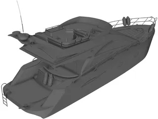 Sealine T52 Kristeff Yacht 3D Model