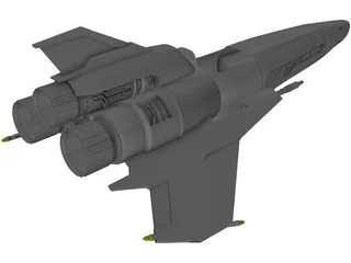 Battlestar Galactica Viper Mark II 3D Model