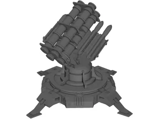 Landbase Missile Launcher 3D Model