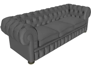 Chesterfield Sofa 3D Model