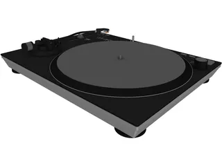 Record Turntable 3D Model