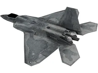 F-22 Raptor 3D Model