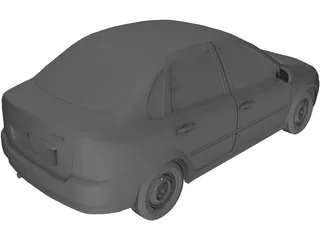 Lada Kalina 1.6 3D Model