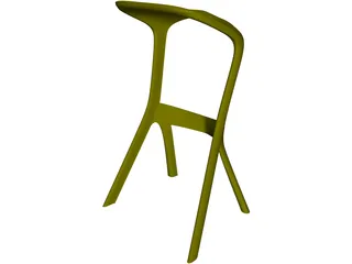 Kamura Bar Chair 3D Model