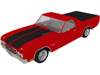 Chevrolet El Camino SS 454 3D Model