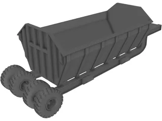 Dump Trailer 3D Model