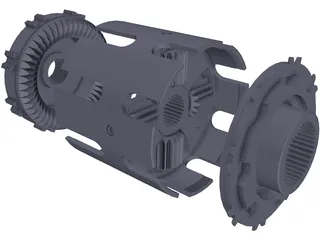 Self-Locking Differential 3D Model