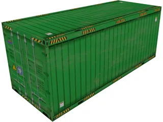 Container 20ft 3D Model