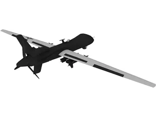 General Atomics MQ-9 Reaper UAV Drone 3D Model