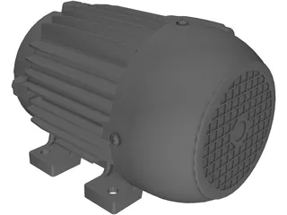 Weg 75hp Motor 3D Model