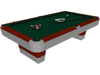 Pool Table 3D Model