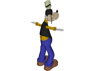 Goofy [Animated] 3D Model