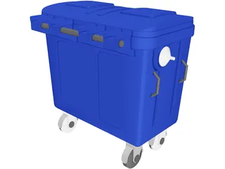 Trash Box 3D Model