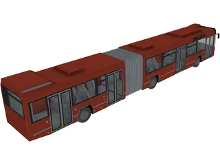 Volvo Bus Double 3D Model
