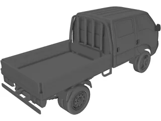 Kia K2700 Double Cab 3D Model