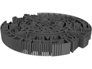 Mayan Calendar 3D Model