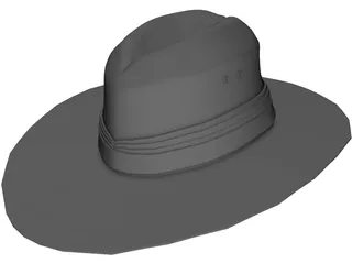 Aussie Hat 3D Model