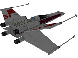 Star Wars X-Wing 3D Model