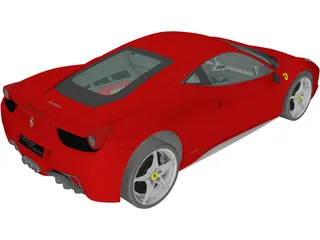 Ferrari 458 Italia 3D Model