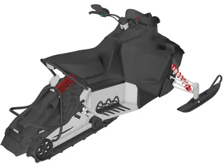 Snowmobile 3D Model