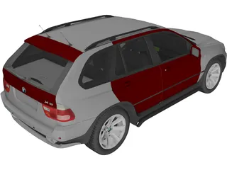 BMW X5 E53 4.8 iS (2006) 3D Model