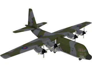 Lockheed C-130 Hercules 3D Model