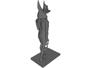 Anubis Statue 3D Model