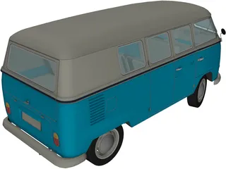 Volkswagen Camper Van 3D Model