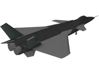 Chengdu J-20 3D Model
