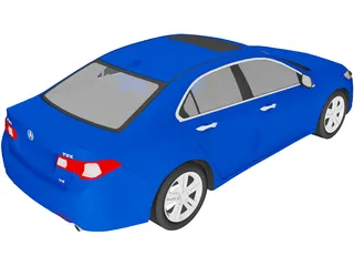 Acura TSX Sedan (2010) 3D Model