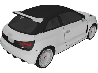 Audi A1 Clubsport Quattro (2011) 3D Model