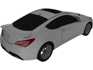 Hyundai Genesis Coupe (2013) 3D Model